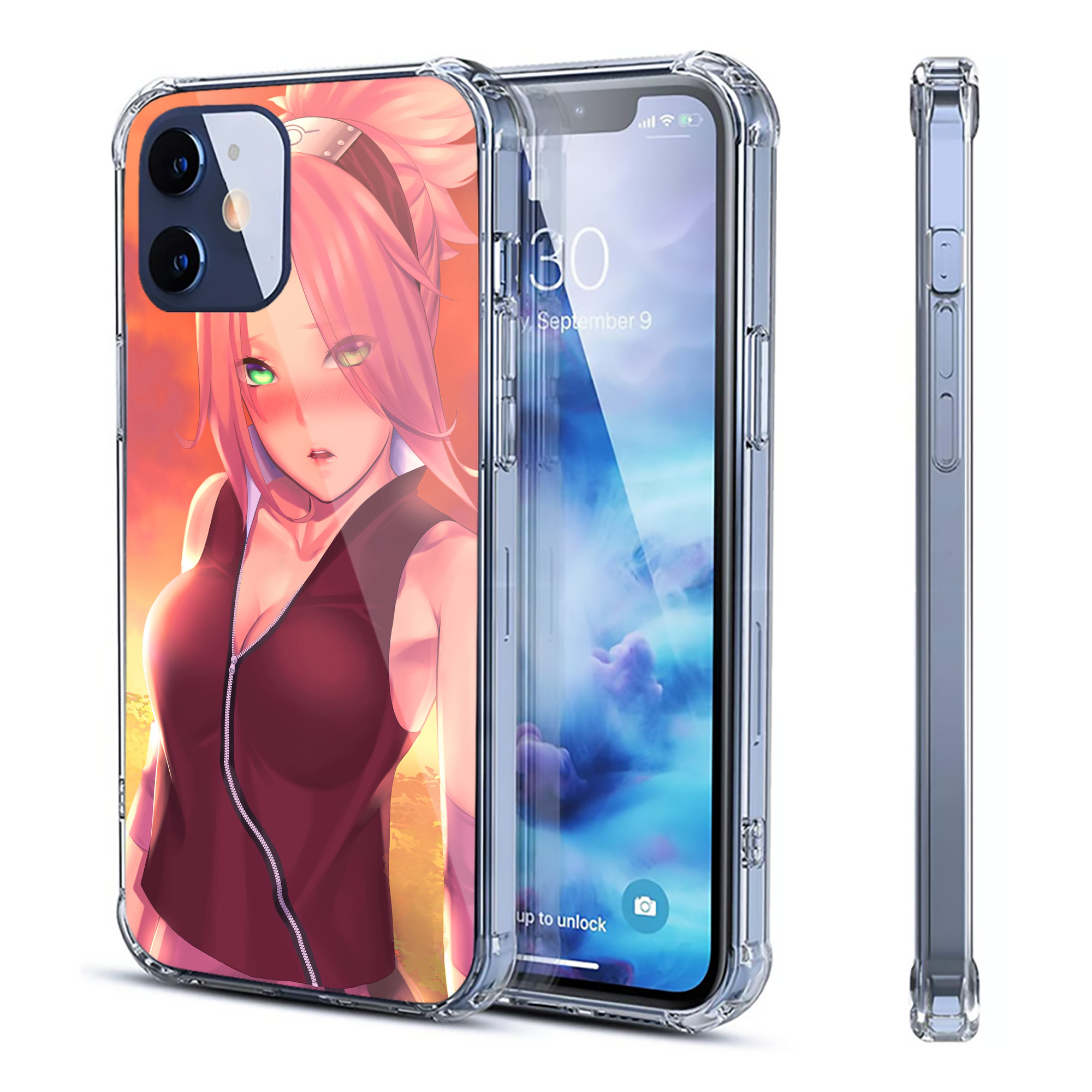 （画像用） NARUTO -ナルト- NARUTO -ナルト- 疾風伝 【iPhone 12シリーズ対応】透明スマホケース（クリアソフトケース）